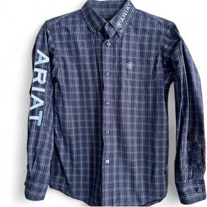 Ariat Pro Boy’s Blue Plaid Shirt